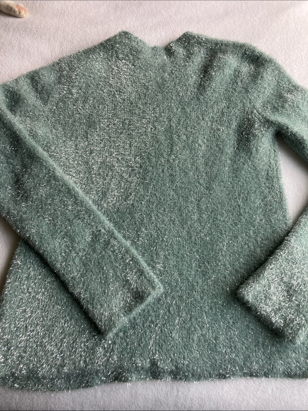 Vince Seafoam Metallic Eyelash Crewneck Sweater - Picture 5 of 6